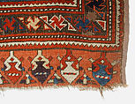 Carpet with Double-Ended Triple Niche, Wool (warp, weft and pile); symmetrically knotted pile