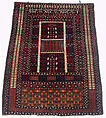 Tent Door Hanging (Ensi), Wool (warp, weft and pile), cotton (pile); symmetrically knotted pile