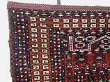 Tent Door Hanging (Ensi), Wool (warp, weft and pile), cotton (pile); symmetrically knotted pile
