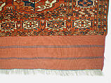 Tekke Main Carpet, Wool (warp), wool (weft and pile); asymmetrically knotted pile
