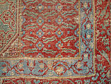 Mamluk Carpet, Wool, (warp, weft and pile); asymmetrically knotted pile