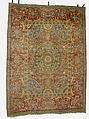 Carpet, Wool (warp, weft and pile); asymmetrically knotted pile