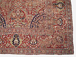 Carpet, Wool (warp, weft and pile); asymmetrically knotted pile