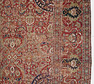 Carpet, Wool (warp, weft and pile); asymmetrically knotted pile