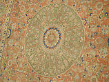 Carpet, Wool (warp, weft and pile); asymmetrically knotted pile