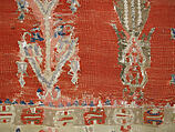 Carpet, Wool (warp and weft), metal wrapped thread; tapestry-woven