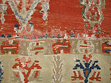 Carpet, Wool (warp and weft), metal wrapped thread; tapestry-woven