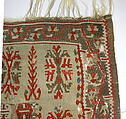 Carpet, Wool (warp and weft), metal wrapped thread; tapestry-woven