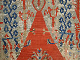 Carpet, Wool (warp and weft), metal wrapped thread; tapestry-woven