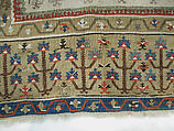 Carpet, Wool (warp and weft), metal wrapped thread; tapestry-woven