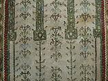 Carpet, Wool (warp and weft), metal wrapped thread; tapestry-woven