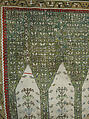 Carpet, Wool (warp and weft), metal wrapped thread; tapestry-woven