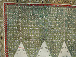 Carpet, Wool (warp and weft), metal wrapped thread; tapestry-woven