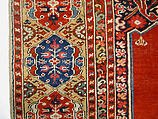 Carpet with Double-Ended Triple Niche, Wool (warp, weft and pile); symmetrically knotted pile