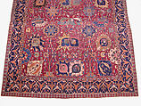 Vase Carpet, Cotton (warp and weft), wool (pile); asymmetrically knotted pile