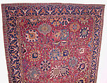 Vase Carpet, Cotton (warp and weft), wool (pile); asymmetrically knotted pile
