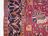 Vase Carpet, Cotton (warp and weft), wool (pile); asymmetrically knotted pile
