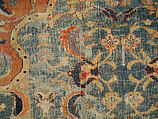 Carpet, Cotton (warp and weft), wool (pile); asymmetrically knotted pile