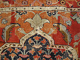 Carpet, Cotton (warp and weft), wool (pile); asymmetrically knotted pile