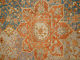 Carpet, Cotton (warp and weft), wool (pile); asymmetrically knotted pile