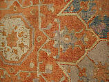 Carpet, Cotton (warp and weft), wool (pile); asymmetrically knotted pile
