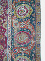 Carpet, Cotton (warp and weft), wool (pile); asymmetrically knotted pile