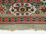 Carpet, Wool (warp, weft and pile); symmetrically knotted pile