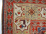 Carpet, Wool (warp, weft and pile); symmetrically knotted pile