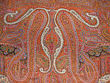 Shawl, Wool; woven, embroidered