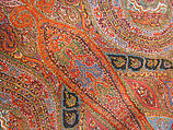 Shawl, Wool; woven, embroidered