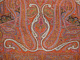 Shawl, Wool; woven, embroidered