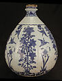 Vase, Stonepaste; painted under transparent glaze