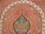 Shawl, Wool; embroidered