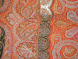 Shawl, Wool; embroidered