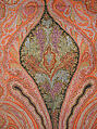 Shawl, Wool; embroidered