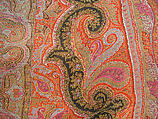 Shawl, Wool; embroidered