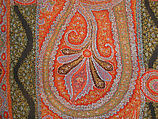 Shawl of Joined Fragments, Wool, silk; double interlocking twill tapestry weave, embroidered, pieced
