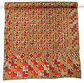 Sari, Cotton; embroidered in silk