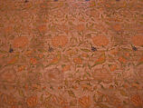 Textile Panel with Birds amid Flowering Vines, Silk, metal wrapped thread; taqueté