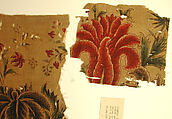 Fragment of a Veil (Yashmak), Cotton; pounced and painted
