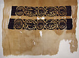 Tunic with Dionysian Ornament, Linen, wool; plain weave, tapestry weave