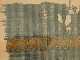 Textile Fragment, Linen and silk