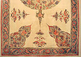Cover (Rumal), Cotton; plain weave, mordant dyed and painted, resist dyed