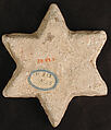 Star-Shaped Tile, Stonepaste; overglaze and luster-painted