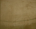 Textile Fragment, Linen, silk; plain weave, embroidered