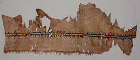Textile Fragment, Linen, silk; plain weave, tapestry weave