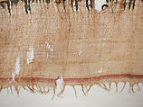 Textile Fragment, Linen, silk; plain weave, tapestry weave