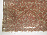 Textile Fragment, Cotton, plain weave; block-printed, mordant dyed