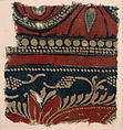 Textile Fragment, Cotton, plain weave; mordant and resist dyed