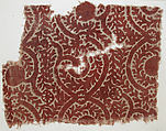 Textile Fragment, Cotton, plain weave; block-printed, mordant dyed